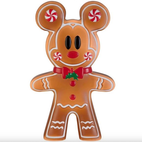 24 inch LED Lighted Gingerbread Mickey Minnie Blow Mold Outdoor Christmas Décor - Picture 3 of 10